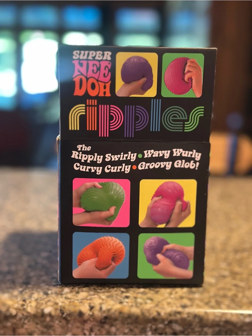 Super NeeDoh Ripples Sensory Squeeze Toy - Orange